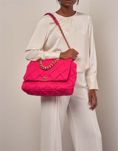 chanel c19 pink|chanel 19 maxi bag.